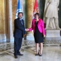 7 September 2017 National Assembly Speaker Maja Gojkovic and President of the Parliamentary Assembly of the Mediterranean Pedro Roque